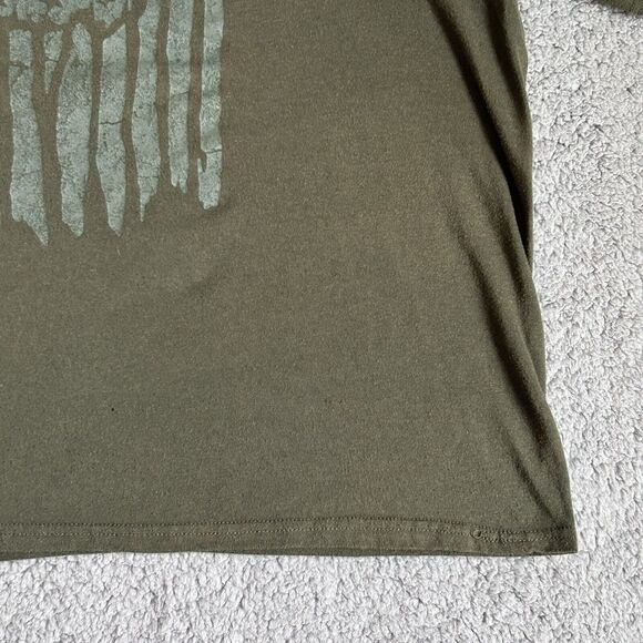 Real Tree Mens Tee Shirt Large Green Flag Antler Logo Outdoors Hunting Chore - Picture 7 of 14